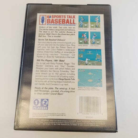 Sports Talk Baseball (Sega Genesis, 1992) - Picture 10 of 10